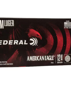 Federal American Eagle 9mm Luger Ammo 124 Grain Full Metal Jacket