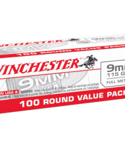 Winchester Target & Practice 9mm Luger Ammo 115 Grain Full Metal Jacket