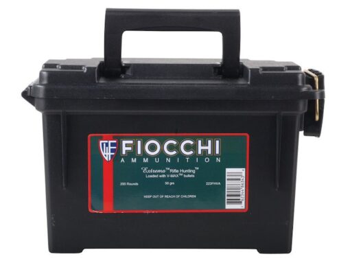Fiocchi Extrema 223 Remington Ammo 50 Grain Hornady V-Max Polymer Tip