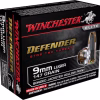 Winchester Defender 9mm Luger Ammo 147 Grain Winchester PDX1 Bonded Jacketed Hollow Point