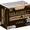 Speer Gold Dot Carry Gun 9mm Luger Ammo 135 Grain Speer G2 Jacketed Hollow Point