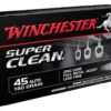 Winchester Super Clean NT 45 ACP Ammo 160 Grain Full Metal Jacket Lead Free