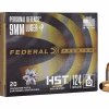 Federal Premium Personal Defense 9mm Luger +P Ammo 124 Grain Federal HST Jacketed Hollow Point