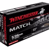 Winchester Match 5.56x45mm NATO Ammo 77 Grain Sierra MatchKing Full Metal Jacket