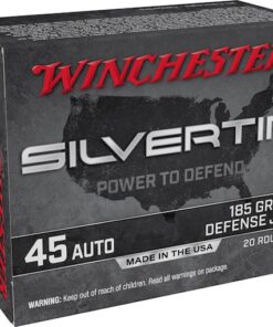Winchester Silvertip Defense 45 ACP Ammo 185 Grain Winchester Silvertip Jacketed Hollow Point