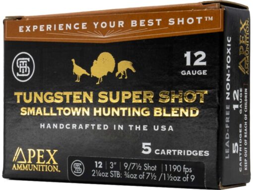 Apex Ammunition Turkey TSS Smalltown Hunting Blend 12 Gauge Tungsten Ammo