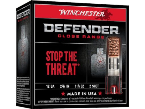 Winchester Defender 12 Gauge Copper Plated Lead Ammo