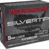Winchester Silvertip Defense 9mm Luger Ammo 115 Grain Winchester Silvertip Jacketed Hollow Point