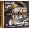 Federal Personal Defense Punch 45 ACP Ammo 230 Grain Jacketed Hollow Point
