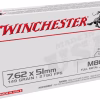 Winchester White Box USA 7.62x51mm NATO Ammo 149 Grain Full Metal Jacket