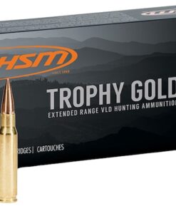 HSM Trophy Gold 308 Winchester Ammo 168 Grain Berger Hunting VLD (Very Low Drag) Jacketed Hollow Point