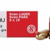 Sellier & Bellot 9mm Luger Ammo 124 Grain Full Metal Jacket