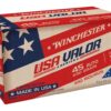 Winchester USA Valor 45 ACP Ammo 230 Grain Full Metal Jacket