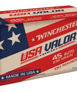 Winchester USA Valor 45 ACP Ammo 230 Grain Full Metal Jacket